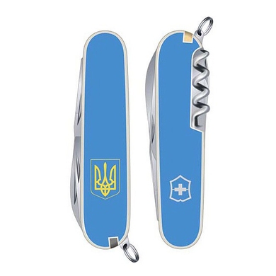 Складаний ніж Victorinox Spartan UKRAINE 1.3603.7R7 (Блакитний)