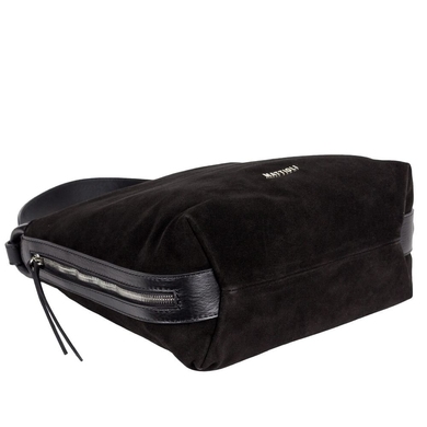 Женская замшевая сумка Mattioli 057-20C черная, Черный