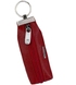 Шкіряна ключниця Karya на блискавці з кільцем для ключів KR446-46 червоного кольору