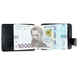 Кожаное портмоне-кредитница с зажимом для денег Karya 0044-45 черного цвета, Черный