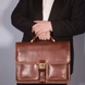 Чоловічий портфель з натуральної шкіри Tony Perotti italico 8013 коньяк