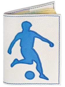 Обложка на паспорт Unique U "Футболист", Сине-белый