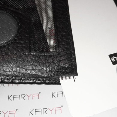 УЦЕНКА - Мужское портмоне из натуральной кожи Karya 0970-088 черный, Черный