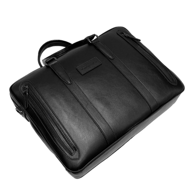 Мужская сумка-портфель Tony Bellucci из натуральной кожи 1149-1 черного цвета