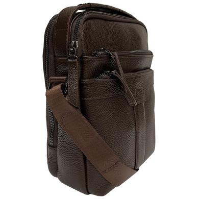 Чоловіча сумка Bond NON із натуральної телячої шкіри 1127-286 коричневого кольору