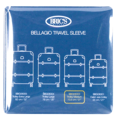 Чохол для середньої валізи Bric's BAC00936, Прозрачный с голубым отливом