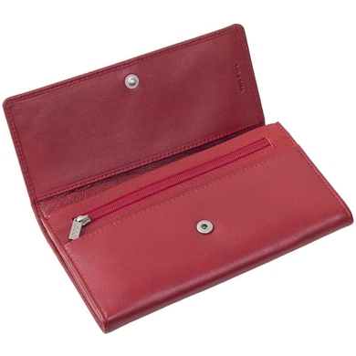 Жіночий шкіряний гаманець на кнопці Tony Perotti Cortina 5048 rosso (червоний)