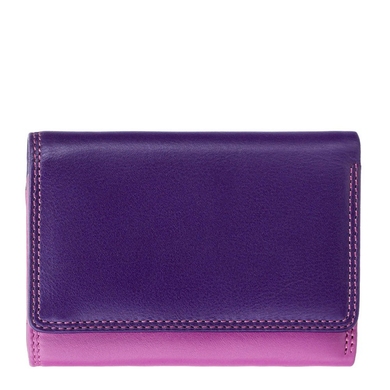 Жіночий гаманець з натуральної шкіри з RFID Visconti Rainbow Biola RB39 Berry Multi