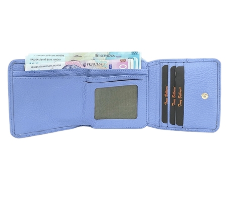 Женский кошелек Tony Bellucci из натуральной кожи TB864-206 голубого цвета