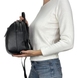 Кожаный рюкзак Karya на один отдел KR6023-45 черного цвета, Черный, Зернистая