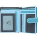 Женский кошелек из натуральной кожи с RFID Visconti Rainbow Fiji RB51 Blue Multi