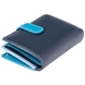 Женский кошелек из натуральной кожи с RFID Visconti Rainbow Fiji RB51 Blue Multi