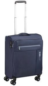 Ультралёгкий чемодан Roncato Lite Soft из текстиля на 4-х колесах 414746 Blu navy (малый)