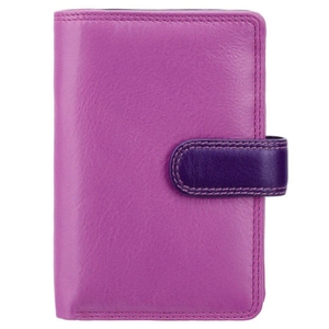 Жіночий гаманець з натуральної шкіри з RFID Visconti Rainbow Fiji RB51 Berry Multi