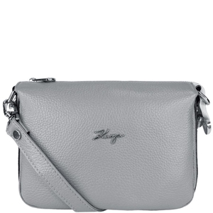 Мала жіноча сумка Karya з натуральної шкіри 5069-080 світло-сірого кольору, Світло-сірий