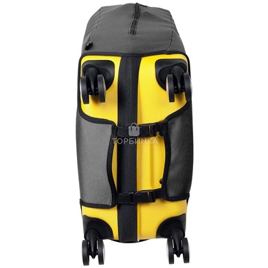 Чехол защитный для среднего чемодана из неопрена Жаккард Горох M 8002-0407, 800-черно-белый горох