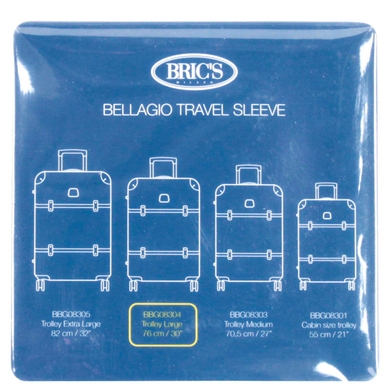 Чохол для великої валізи Bric's BAC00937, Прозрачный с голубым отливом
