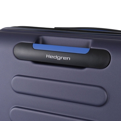 Валіза Hedgren Comby HS Grip L EX з полікарбонату Makrolon на 4-х колесах HCMBY01LEX/870-01 Peacoat Blue (велика) Темно-синя