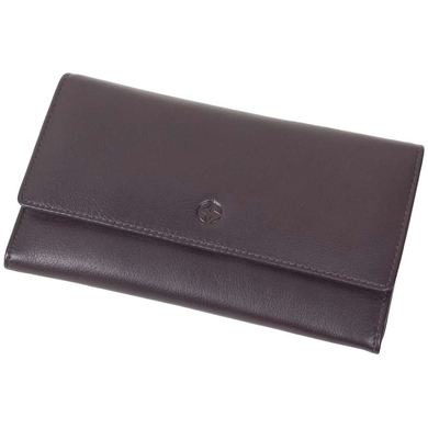 Жіночий шкіряний гаманець на кнопці Tony Perotti Cortina 5048 moro (темно-коричневий)