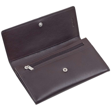 Женский кожаный кошелек на кнопке Tony Perotti Cortina 5048 moro (темно-коричневый)