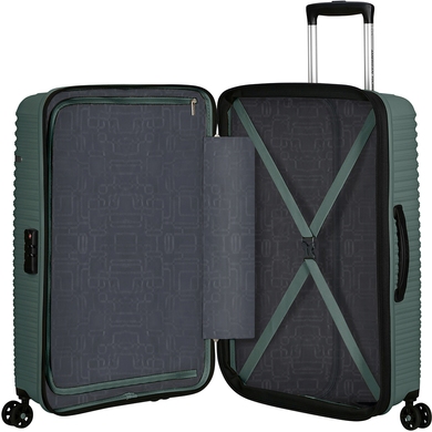 Валіза American Tourister Liftoff із поліпропілену на 4-х колесах ME5*914;04 Dark Olive (середня)