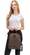 Женский текстильный рюкзак Vanessa Scani с натуральной кожей V005 табачный, Коричневый