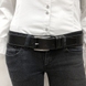 Ремень джинсовый из натуральной кожи Tony Perotti 11-40 черный