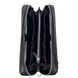 Кожаная мужская барсетка на молнии Karya 0670-45 черного цвета, Черный