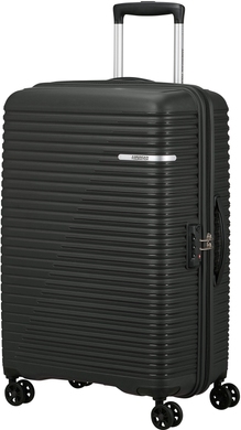 Валіза American Tourister Liftoff із поліпропілену на 4-х колесах ME5*914;09 Black (середня)