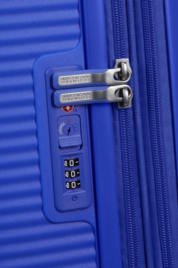 Валіза American Tourister Soundbox із поліпропілену на 4-х колесах 32G*003 Cobalt Blue (велика)