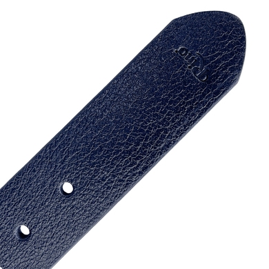Джинсовый кожаный ремень Rino 439040-203-21 синего цвета