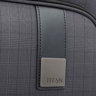 Чемодан Titan CEO текстильный на 4-х колесах 380404 (большой), 3804-04 Glencheck