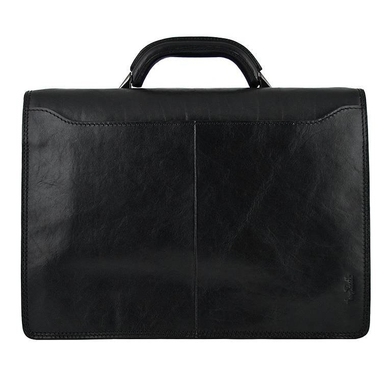 Чоловічий портфель з натуральної шкіри Tony Perotti italico 8024 чорний
