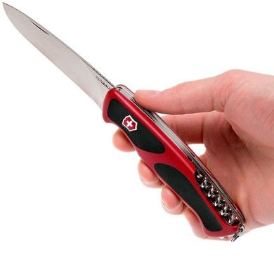 Большой складной нож Victorinox Ranger Grip 55 0.9563.C (Красный с черным)