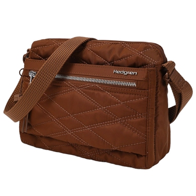 Женская сумка Hedgren Inner city EYE HIC176/857-09 New Quilt Brandy Brown (Красно-коричневый)
