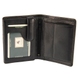 Портмоне з натуральної шкіри з RFID Visconti Heritage Brixton HT11 Black, Чорний