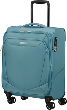 Чемодан American Tourister SummerFunk текстильный на 4-х колесах ME7*004;01 Breeze Blue (малый)