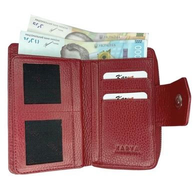 Жіночий гаманець із натуральної телячої шкіри Karya 1137-46 червоний