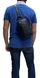 Рюкзак-слінг Bond NON з натуральної телячої шкіри 1195-1170 темно-синього кольору, Синій, Зерниста