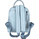 Жіночий рюкзак на один відділ з натуральної шкіри Karya 6008-101 блакитного кольору, Блакитний, Зерниста