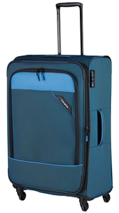 Валіза Travelite Derby текстильна на 4-х колесах 087549 (велика), 0875TL-20 Blue