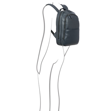 Рюкзак из натуральной кожи с отделением для ноутбука до 13,3" BRIC'S Torino BR107714 синий