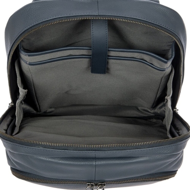 Рюкзак з натуральної шкіри з відділенням для ноутбука до 13,3" BRIC'S Torino BR107714 синій