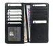 Кредитница Eminsa на 14 карточек с отделом для денег ES1119-18-1 черного цвета, Натуральная кожа, Зернистая, Черный