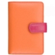 Жіночий гаманець з натуральної шкіри з RFID Visconti Rainbow Fiji RB51 Orange Multi