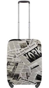 Чехол защитный для малого чемодана из дайвинга Газета 9003-0434, Газета