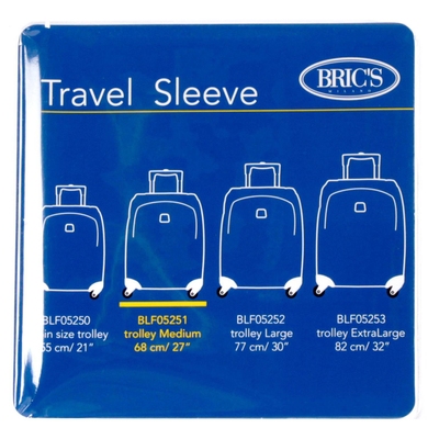 Чохол на середню валізу Bric's BAC00932, Прозрачный с голубым отливом