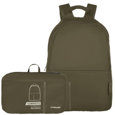 Складаний рюкзак для подорожей Tucano Compatto XL BPCOBK-VM оливковий