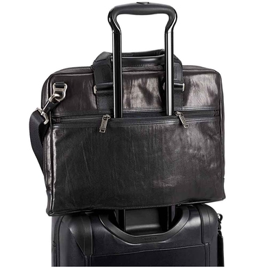 Мужская сумка-портфель из натуральной кожи  TUMI Alpha Bravo Leather Aviano Slim Brief 0932390DL