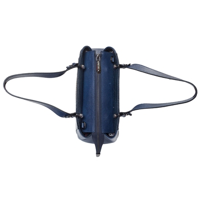 Жіноча сумка з натуральної шкіри Karya 226-44 темно-синього кольору, Темно-синій